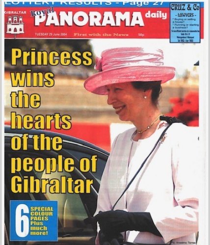 Princess Anne in Gibraltar in June 2004

